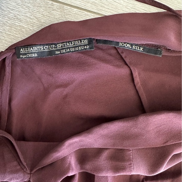 ALL SAINTS Silk Dress - Picture 2 of 5